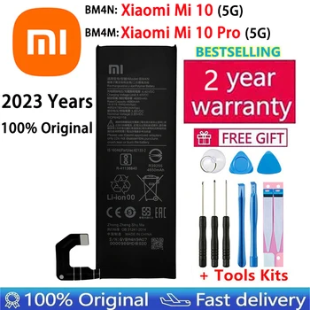 100% Оригинальная Сменная Батарея BM4M BM4N Для Xiaomi Mi 10 Pro 5G Xiaomi 10Pro Mi10 5G Оригинальные Аккумуляторы bateria Для Телефона + Инструменты