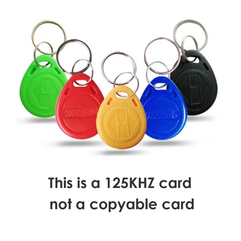 100 шт./лот TK4100 125 кГц RFID Брелок Наклейки Карточка-бирка Идентификатор ключа Брелок для контроля доступа к входной двери Брелок-жетон
