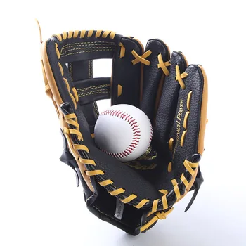 11,5 дюйм(ов) Детские бейсбольные перчатки из натуральной кожи, тренировочные бейсбольные перчатки для софтбола для взрослых