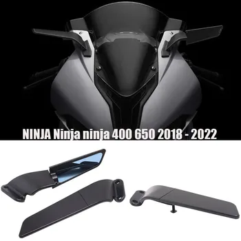 2018 2019 2020 2021 2022 Мотоцикл Для Kawasaki Ninja NINJA 650 400 Зеркала Заднего Вида Ветровое Крыло Регулируемые Вращающиеся Боковые Зеркала