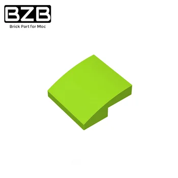 BZB MOC 15068 2x2 Изогнутая Поверхность Креативный Строительный Блок Модель Дети DIY Высокотехнологичные Кирпичные Детали Игрушки Лучшие Подарки