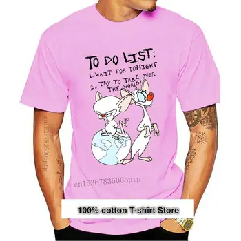 Camiseta blanca de dibujos animados de Pinky And The Brain V3, camisa fresca de moda para S-3Xl, todas las tallas, 1995-1998