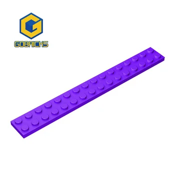 Gobricks 10ШТ Пластина для деталей блоков 2 x 16 совместима с 4282 частями детских блочных игрушек пластина для частиц строительных блоков