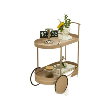 Lazy space, приставной столик для дивана, железный угловой столик Nordic creative small unit, современный и простой журнальный столик на колесиках