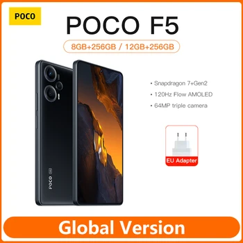 POCO F5 5G Глобальная Версия Смартфона Snapdragon 7 + Gen 2 Восьмиядерный 120 Гц AMOLED Дисплей 64 Мп OIS Камера NFC 5000 мАч Светодиодный Дисплей