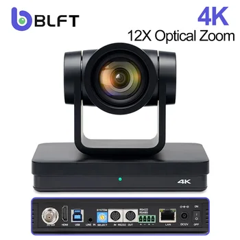 PTZ-Камера Для Прямой Трансляции 4K с 12-кратным Зумом, Конференц-Камера с IP-Выходом SDI HDMI USB3.0 Для Церковной Школы Obs Vmix