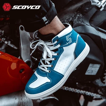 Scoyco MT069/ Весенне-летняя дышащая обувь для езды на мотоцикле; повседневные ботинки Four Seasons для гонок с защитой от падения;