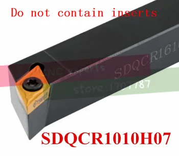 SDQCR1010H07 10*10 мм Металлический Токарный Станок Режущие Инструменты Токарный Станок С ЧПУ Токарные Инструменты Внешний Держатель Токарного Инструмента S-Типа SDQCR