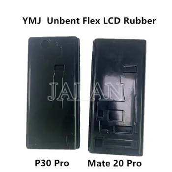 YMJ резина для Huawei P30 Pro Mate 20 Pro Ламинирующий ЖК-дисплей с разогнутым гибким дисплеем, сенсорный экран, стекло, ремонт ЖК-дисплея Без повреждений