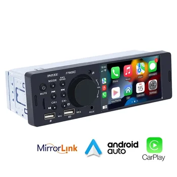 Автомобильное Радио 1din Bluetooth Авторадио Провод Carplay MP5 Плеер TF USB Аудио Стерео Приемник ISO 4,1 