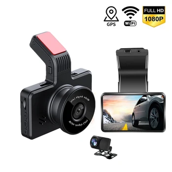Автомобильный Видеорегистратор WiFi Full HD 1080P Dash Cam Автомобильная Камера Привод Видеомагнитофон Ночного Видения Auto Dashcam GPS Автомобильные Аксессуары Регистратор