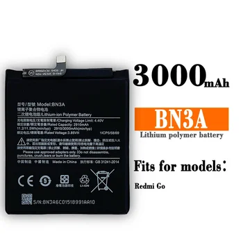 Аккумулятор BN3A 3000 мАч для Xiaomi Redmi Go RedmiGo, высококачественные сменные батареи для мобильных телефонов