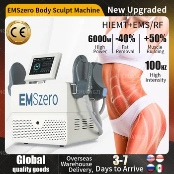 Аппараты Emszero 2023 Профессиональные портативные мощностью 6000 Вт для похудения NEO Body с электромагнитной стимуляцией мышц Nova Rf EMS 2023