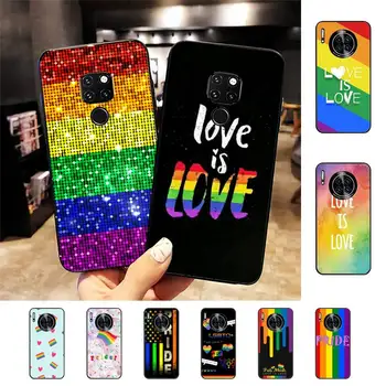 Гей Лесбиянка ЛГБТ Rainbow Pride Чехол для телефона Huawei Mate 20 10 9 40 30 lite pro X Nova 2 3i 7se