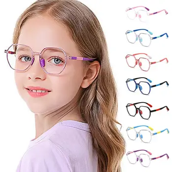 Детские очки TR90 с защитой от синего света для мальчиков и девочек, очки для защиты глаз от компьютера, сверхлегкая оправа