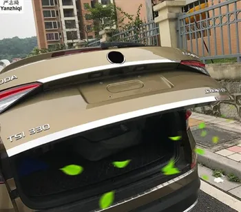 для 2017 2018 автомобилей skoda kodiaq арьергарды багажник задняя отделка багажника задняя защита багажника блестки автоаксессуары