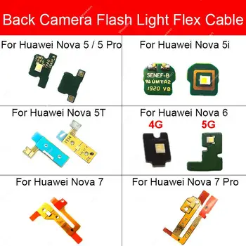 Для Huawei Nova 5 5i 5T 5 Pro 6 7 7 Pro Фонарик Маленькая доска Задняя камера Вспышка Световая доска фонарик Гибкий кабель Запчасти