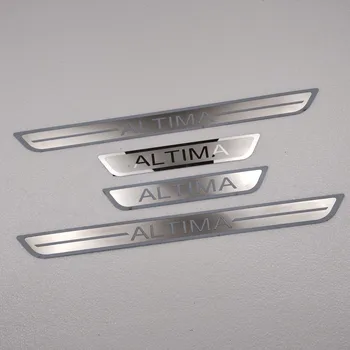 Для Nissan ALTIMA 2011-2019 автомобиль из нержавеющей стали, ультратонкая защитная пластина порога, приветственная педаль, автомобильные аксессуары против царапин