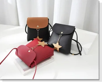 Женская сумка, сумка для мобильного телефона, через плечо, модный контрастный цвет, портативное винтажное ведро, мини-сумка через плечо, кошелек