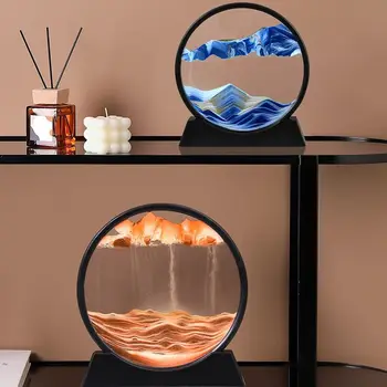 Идеальный Подарок На День Рождения 3D Песочные Часы Глубоководный Песчаный Пейзаж 3D Движущийся Песок Глубоководный Офис Домашний Декор Подарок Песочные Часы Зыбучие Пески Ремесло