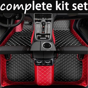 Изготовленные на заказ кожаные автомобильные коврики для BMW 2 серии F45 Gran Tourer 7seat 2014-2018, Автомобильные Коврики для ног