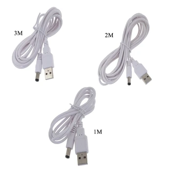 Кабель питания 5 В USB 2.0 от штекера до 5,5 мм x 2,5 мм, штекерный шнур питания для маршрутизатора, светодиодной подсветки, динамика, кабель длиной 1 м/2 м3