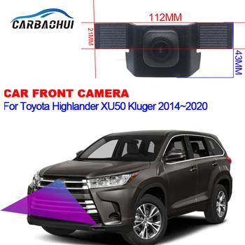 Камера переднего обзора для Toyota Highlander XU50 Kluger 2014 2015 2016 2017 2018 2019 2020 HD Ночного видения С логотипом парковки Фронтальная камера
