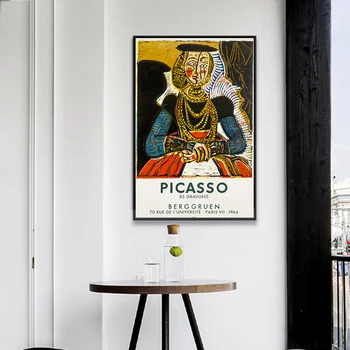 Картина с принтом на холсте, плакат, украшение для дома, настенное произведение искусства, абстракция Пикассо, современные модульные картины для гостиной, Cuadros