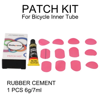 Комплект накладок Ridenow Для ремонта велосипедов, дорожный велосипед, резиновый цемент, Прозрачный, ультралегкий, универсальный, 1 комплект, Универсальный