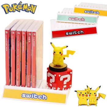 Коробка для Игровых карт Pokemon Pikachu, Подставка Для Хранения CD-Дисков, Держатель для Nintendo Nintend Switch NS OLED, 12 шт., Держатели для CD-Дисков