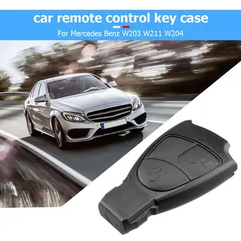 Корпус дистанционного ключа автомобиля ABS 3 кнопки Замена крышки чехла для ключей Mercedes Benz W203 W211 W204 Черный