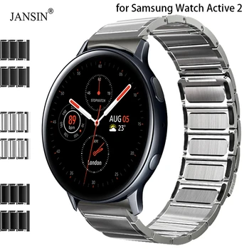 Магнитный Ремешок Из нержавеющей Стали Для Samsung Galaxy Watch Active 2 40 мм 44 мм Спортивный Металлический Ремешок Для Samsung Active 2 Luxury Band