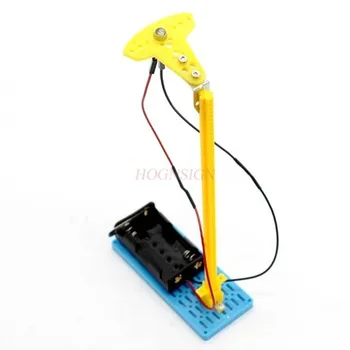 Маленькая настольная лампа с регулируемым углом наклона, детская креативная технология ручной работы, материалы для изготовления игрушек простой сборки 