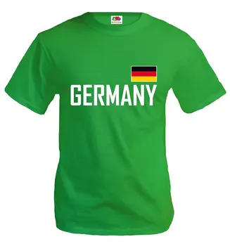 Мужские футболки, мода 2019, Новая летняя брендовая одежда с круглым вырезом и коротким рукавом, Футболки с флагом Германии, Футболист crazy