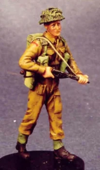 Набор моделей из смолы в масштабе 1/35, модель солдата Британской армии, макет микросцены в разобранном виде, Неокрашенная Игрушечная Диорама 