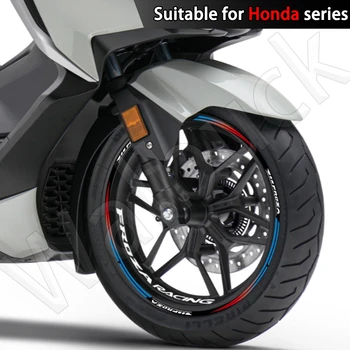 Наклейка на колесо мотоцикла со светоотражающей полосой, наклейка на обод, лента для ступицы скутера, аксессуары Водонепроницаемые для Honda Forza 750 350 250 125 2023