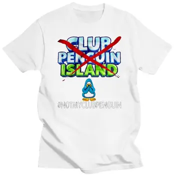 Новая мужская футболка Club Penguin Island #NotMyClubPenguin, женская футболка
