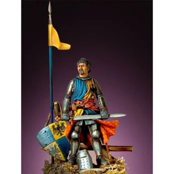Новый рыцарь Центральной Италии в разобранном виде 1/32 54 мм. Набор из смолы 1290-1320 54 мм, игрушки 