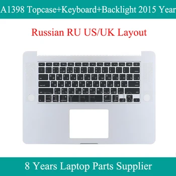 Ноутбук RU, США, Великобритания, Раскладка Клавиатуры A1398 2015 Года Выпуска Для Macbook Pro 15,4 