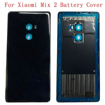 Оригинальная Панель Крышки Батарейного Отсека Задняя Дверца Корпуса Корпуса Для Xiaomi Mi Mix 2 Задняя Крышка с Логотипом Запасные Части