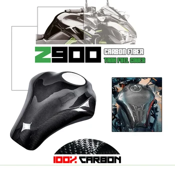 Подходит для Kawasaki Z900 2017-2023 2021 2022 Z900SE Из Настоящего Сухого Углеродного Волокна, Задняя Крышка Топливного Бака Мотоцикла, Защитная Панель Обтекателя