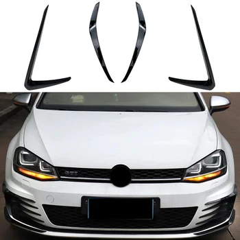 Разделительная решетка воздухозаборника R-LINE, Спойлер, Боковая юбка переднего бампера, Объемная модификация для Volkswagen Golf 7 GTI 2013-2016