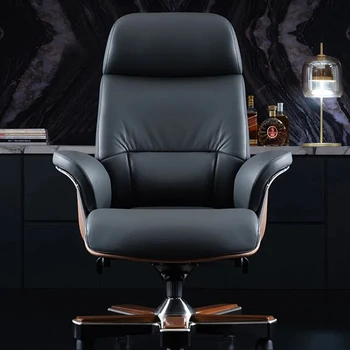 Роскошное офисное кресло Бесплатная доставка, черное дизайнерское офисное кресло в скандинавском стиле с поддержкой спинки, Компьютерное кресло для гостиной Home Silla Oficina