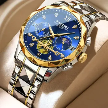 Роскошные мужские часы Высококачественные Водонепроницаемые светящиеся мужские наручные часы Мужские кварцевые часы Повседневные часы