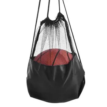 Сетчатая сумка для мяча Футбольная сумка с сетчатым шнурком Спортивная сумка для мяча Сумка для хранения сетки для мяча Сумка для спортивного инвентаря для пляжа тренажерного зала баскетбола