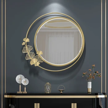 Скандинавский свет, роскошь, мода и креативное металлическое украшение для настенного зеркала в гостиной