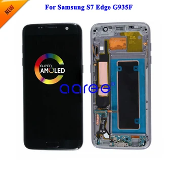 Супер AMOMLED ЖК-экран Для Samsung S7 Edge G935F ЖК-дисплей Для Samsung S7 Edge G935F ЖК-экран Сенсорный Дигитайзер В сборе