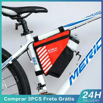 Треугольные велосипедные сумки из ткани Оксфорд, износостойкая велосипедная сумка, Большая вместимость, Удобная Модернизированная треугольная сумка, Высокая стабильность