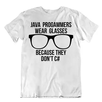 Футболка Java-программистов Funny C # Tee Повседневная футболка Smart Geek с длинными рукавами