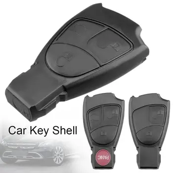 Чехол для Ключей Автомобиля с 2/3/4 Кнопками ABS Черный Чехол для Дистанционного Ключа Чехол для Ключей Mercedes Benz C B E Class W203 W211 W204 YU BN CLS CLK